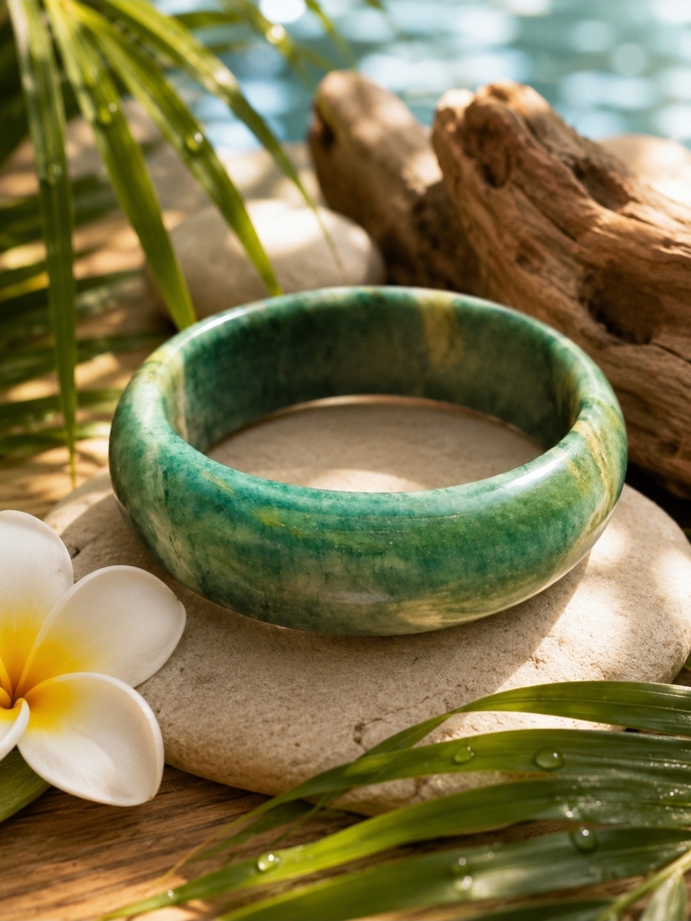 JADE BRACELET-very Heavy. Absolutely Beautiful